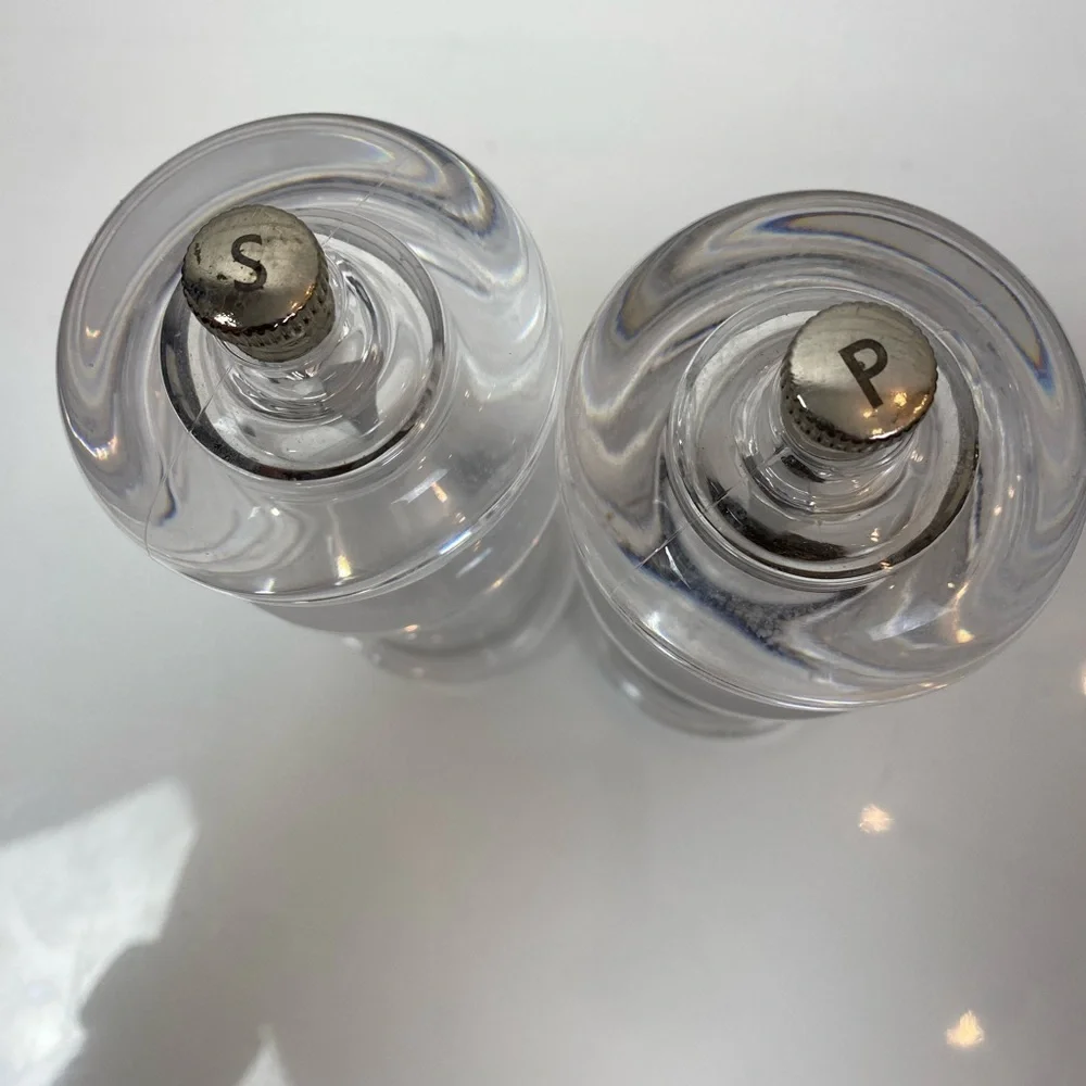 Cole & Mason Precision Salt & Pepper Mill Set Acrylic Gift Set NWT